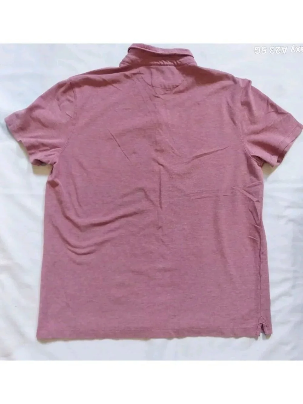 Banana Republic Mens Red Short Sleeve Polo Shirt XL 100% Cotton